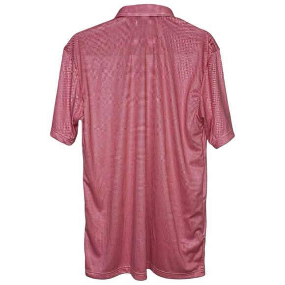 Collars & Co Polo Shirt Mens L Red Houndstooth Golf Preppy Dress Collar NWT - Picture 4 of 10